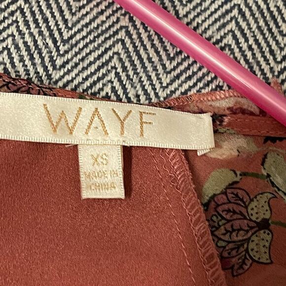 WAYF - Pink Floral Long Sleeve Midi Dress - Picture 5 of 9